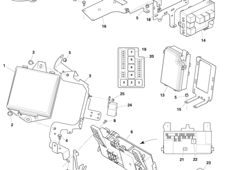 Photo of ENGINE BAY FUSEBOX AD43 14A173…