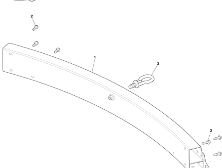 Photo of BUMPER BEAM REAR AD43 17758…