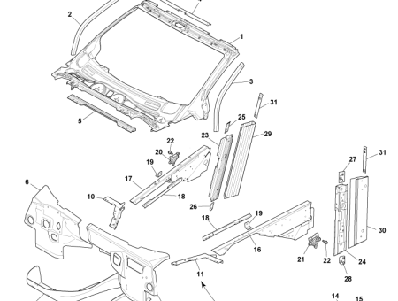 Photo of FRAME ASSEMBLY WINDSHIELD 6G33 L03014…