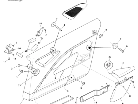 Photo of CLIP DOOR TRIM PADS…