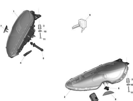 Photo of HEADLAMP ASSY LH FED FD33 13W030…