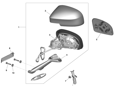 Photo of MIRROR ASSY REAR CD33 17683…
