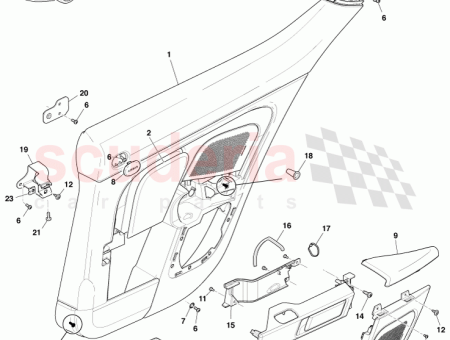Photo of DOOR INSERT SET RR 2 PCE TAMO ASH…