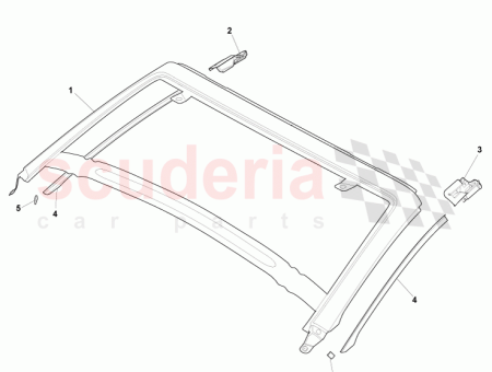 Photo of Cover Strips Alacantara Body Pillar 4G43 31302…