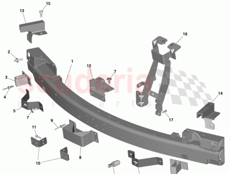 Photo of Bracket Front Bumper Outer RH DG43 17765…