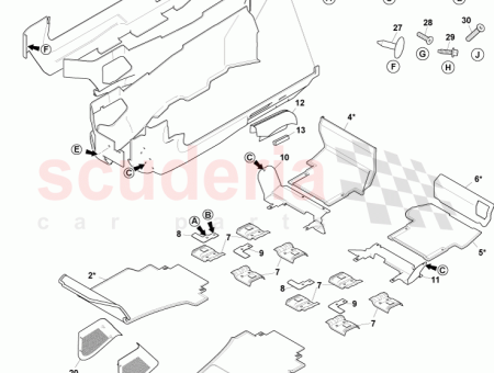 Photo of Kit assy side carpet RHD 9D33 281B11…
