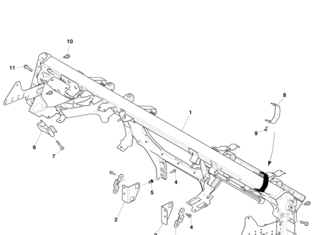 Photo of X CAR BEAM ASSY RHD 8G43 044B52…