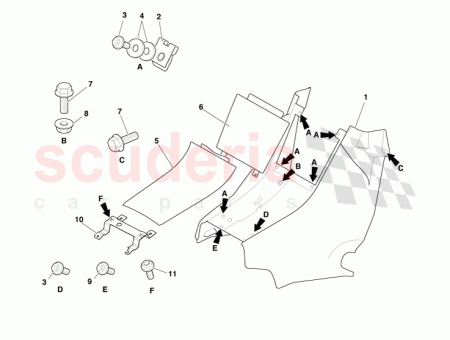Photo of BRACKET ASSY REAR CONSOLE REAR 4G43 672A42…