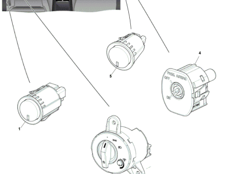 Photo of SEAT TILT SWITCH 8D33 14B696…