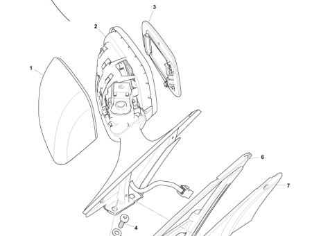 Photo of MIRROR ASSY REAR RH CG43 17682…