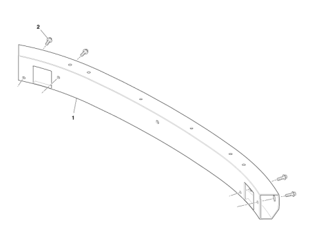 Photo of BUMPER BEAM REAR 4G43 17758…
