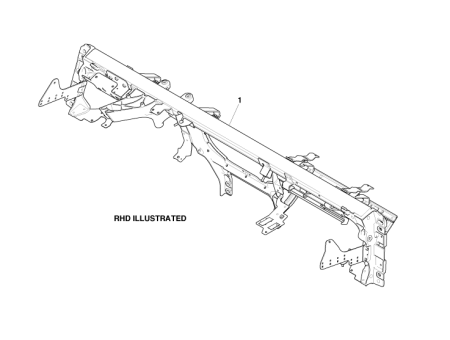 Photo of X CAR BEAM ASSY RHD 8G43 044B52…