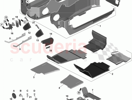 Photo of Kit Assy Side Carpet CD33 281B10…