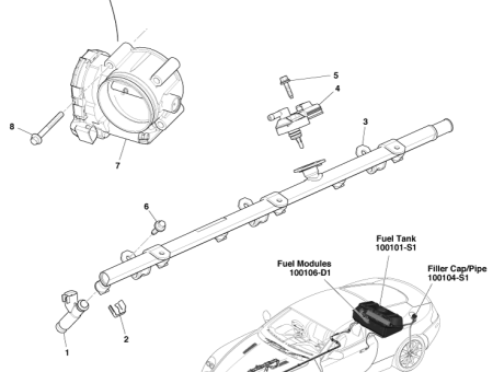 Photo of FUEL RAIL ASSY RH 4G4E 9S441…