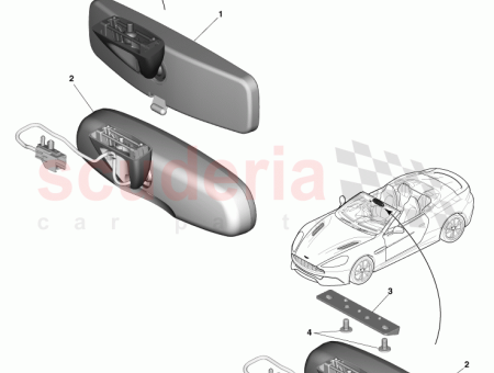 Photo of Spacer Interior Mirror AG33 L16K695…