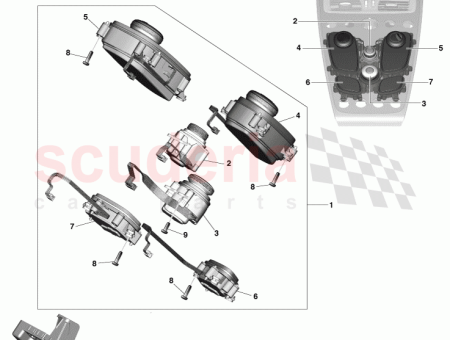 Photo of Upper Module LH Satin Chrome Bezel with Dark…