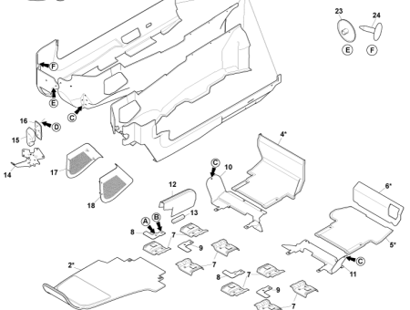 Photo of KIT ASSY FLR CRPT RH 8G43 281B12…