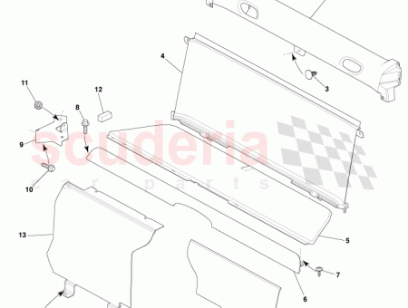 Photo of Cover assy rear floor trim panel LHS…