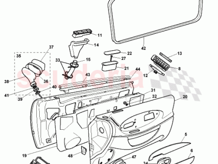 Photo of CASING ASSY DOOR RH LHD NON FED 83…