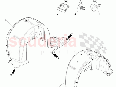 Photo of Wheel Arch Liner Rear RH ED33 54279L22…