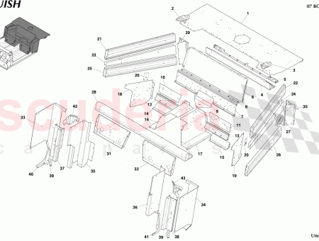 Photo of BRACKET GUIDE FRT SEAT BELT RH 1R12 742748…