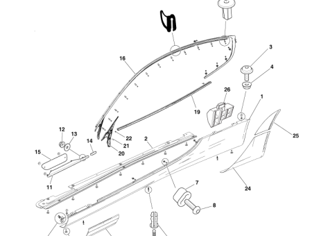 Photo of SILL FRT TAPE LH 8G43 10627…
