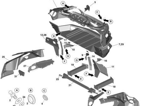 Photo of ABS ASY BMPR RR RH HD33 17F034…