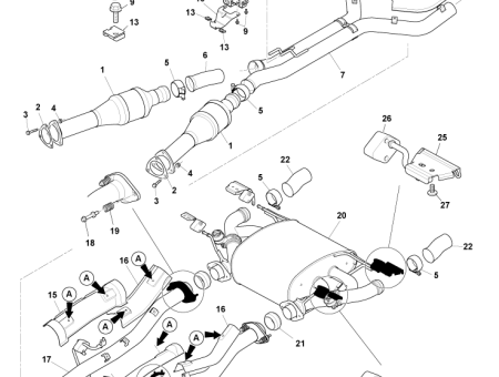 Photo of BRKT EXH MTNG CTR LH FD33 5N201…
