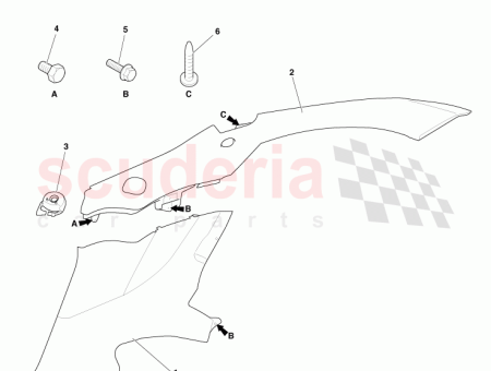 Photo of Bezel Assembly Front Seat Belt RH 4G43 24858…