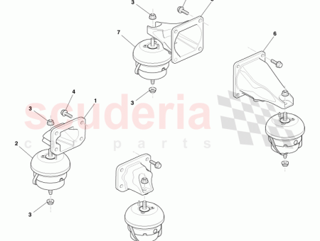 Photo of Mount Transmission Bracket LH 4G43 7M125…