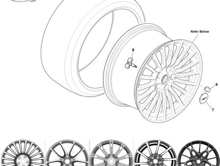 Photo of WHEEL RR POL 10 SPK BD43 9965G…