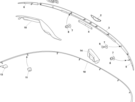 Photo of TONNEAU FLIP SEAL LH 9G43 L53985…