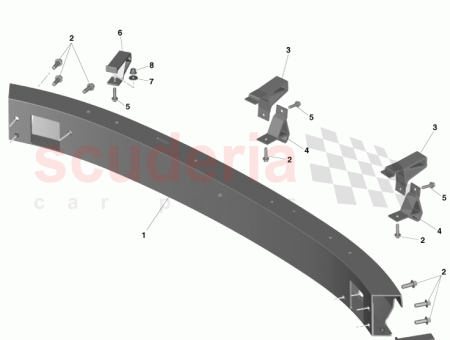 Photo of Reinforcement Rear Bumper Outer CD33 17C902…