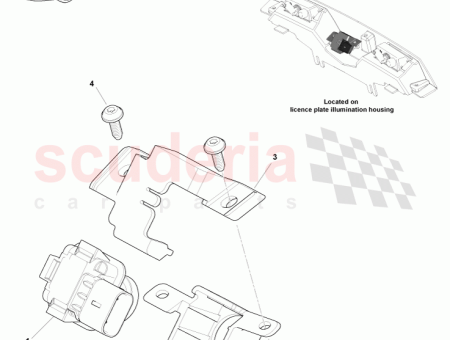Photo of BRACKET CAMERA REAR FACING CD43 19H421…