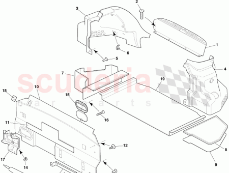 Photo of Bracket Luggage compartment front 9G43 130C62…