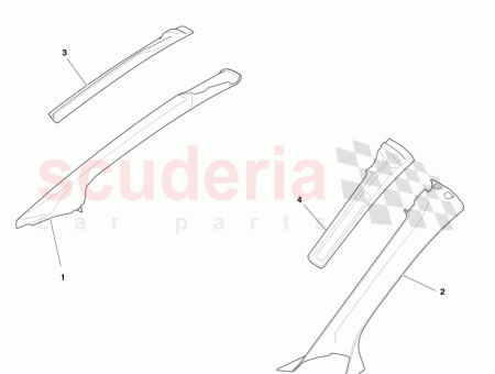 Photo of A PILLAR TRIM CONV RH 4G43 L025B38…