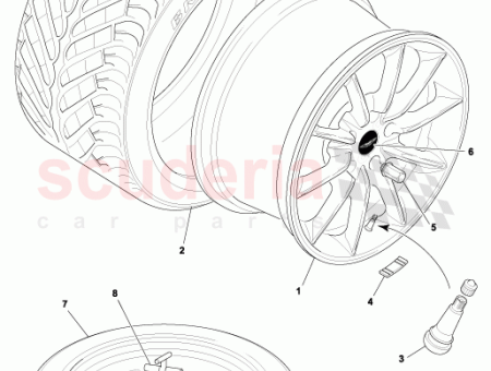 Photo of Wheel and tyre assembly space saver…