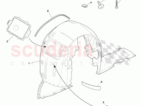 Photo of FRT WHEEL ARCH LINER ACCESS DOOR KIT LH…