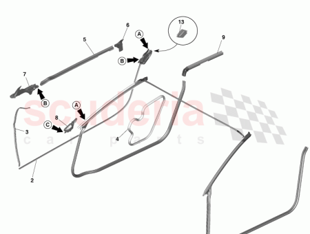 Photo of Rear Quarter Seal Extn RH ED33 29122…