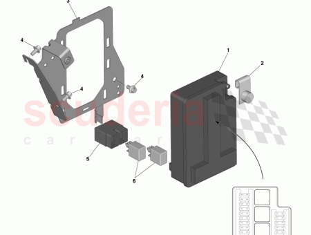 Photo of Bracket Fusebox ED33 14A301…