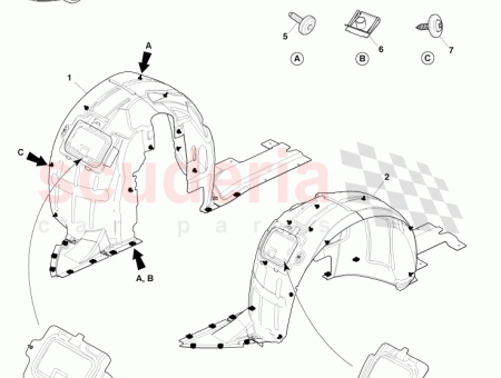 Photo of FRONT WHEEL ARCH LINER RH AD43 166562…