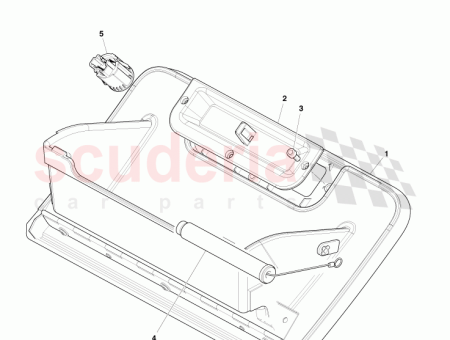 Photo of Damper and String assy Glovebox Compartment…