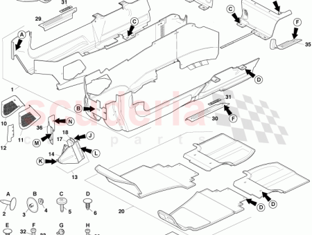 Photo of CARPET FINISHER RHS COMMON AD43 666A40…