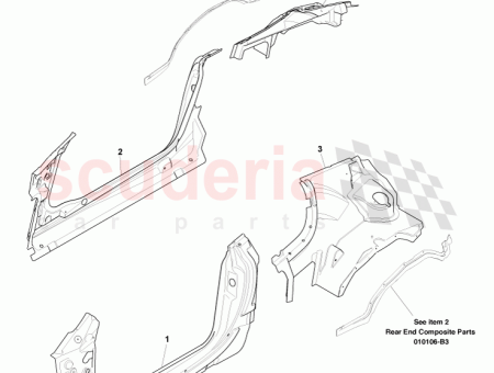 Photo of PILLAR ASSY REAR CORNER LEFT HAND 8D33 C41033…