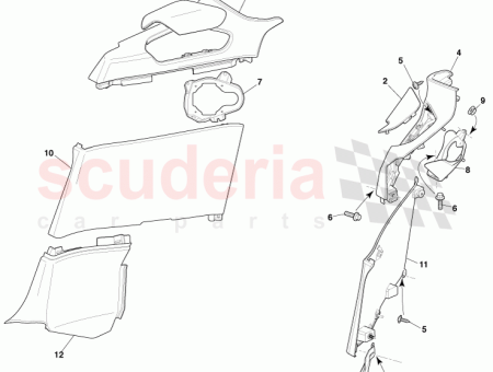 Photo of Speaker Grille Rear Quarter RH EG43 310B08…