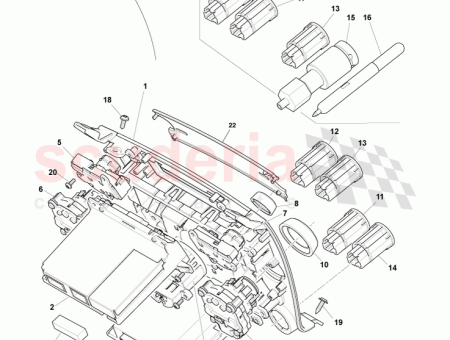 Photo of Module Centre Console ECU CG43 18C612…