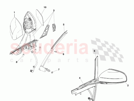 Photo of POWERED ASSY MIRROR REAR VIEW EXTERIOR RH O…