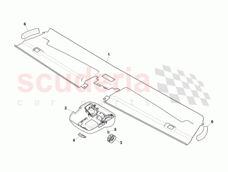 Photo of HEADER ROOF CONSOLE ASSY COUPE 8D33 519A58…