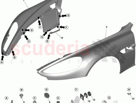 Photo of Stiffener Fender Profile LH CD33 A9N649…