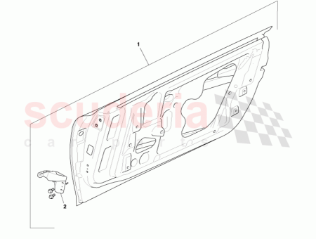 Photo of Reinforcement Front Door Check Arm RH 4G43 235K12…